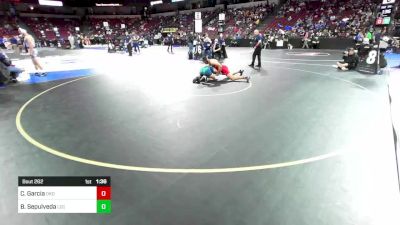 170 lbs Round Of 32 - Carlos Garcia, Oakdale (SJ) vs Brae Sepulveda, La Costa Canyon (SD)