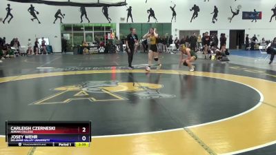 116 lbs Cons. Round 4 - Carleigh Czerneski, Adrian College vs Josey Wehr, Delawar Valley University