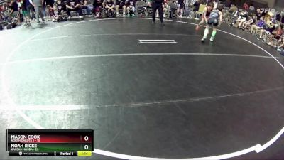 100 lbs Round 2 (4 Team) - Noah Ricke, Kansas Mamba vs Mason Cook, North Dakota 1