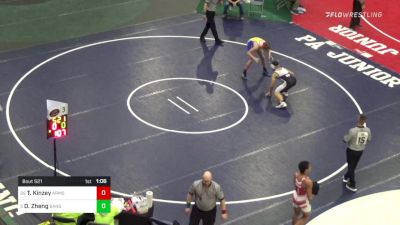 172 lbs Round Of 32 - Trace Kinzey, Armstrong vs Daniel Zheng, Bangor