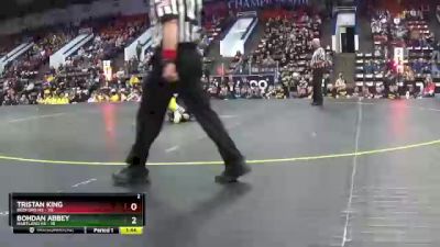 113 lbs Quarterfinals (8 Team) - Tristan King, Bedford HS vs Bohdan Abbey, Hartland HS