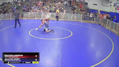 97 lbs Cons. Round 3 - Brayden Harrison, Hermiston Wrestling vs Braxton Short, Mat Sense Wrestling Club