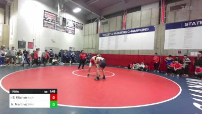 175 lbs Round Of 16 - Brock Kitchen, Buchanan vs Nathan Martinez, Ernest Righetti