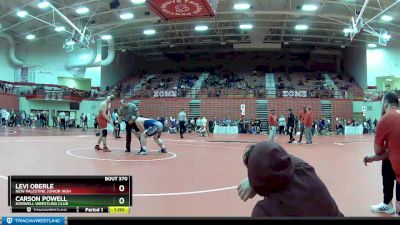 285 lbs Semifinal - Carson Powell, Norwell Wrestling Club vs Levi Oberle, New Palestine Junior High