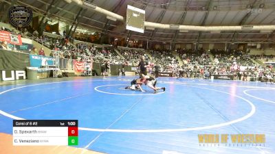 80 lbs Consi Of 8 #2 - Daxton Spexarth, Brawlers Wrestling Club KS vs Camron Veneziano, Newtown (CT) Youth Wrestling