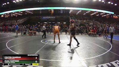 157 2A Quarterfinal - Evan Martinez, Lakeland Senior vs Colton Sharrah, Port Charlotte