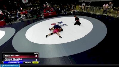 164 lbs Cons. Semi - Angelina Jiang, California vs Camilla Granado, Spring Hills Wrestling