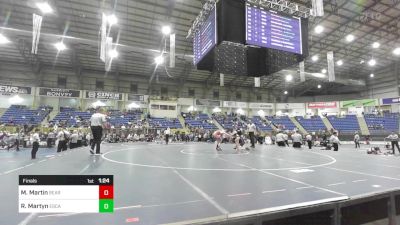 130 lbs Final - Malakii Martin, Bear Cave vs Ryder Martyn, Escalante Middle School