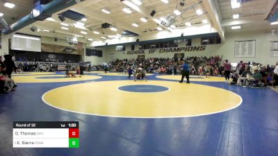 116 lbs Round Of 32 - Dominic Thomas, Orting (WA) vs Edwin Sierra, Poway