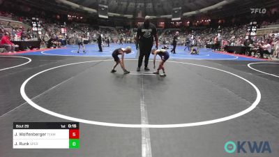 52 lbs Consi Of 16 #1 - Parker Mabe, Hilldale Youth Wrestling Club vs Bree Leyba, Team Tulsa Wrestling Club