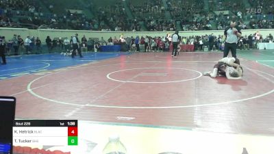 100 lbs Quarterfinal - Kole Hetrick, Blackwell vs Talan Tucker, Blanchard High School