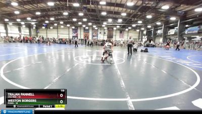 115 lbs Rd# 4- 2:00pm Friday Final Pool - Weston Borgers, POWA vs Trajan Pannell, Cali Red