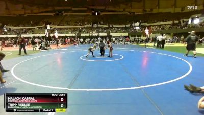 60 lbs Quarterfinal - Malachi Cabral, Guerrilla Wrestling (GWA) vs Tripp Fiedler, Poquoson Athletic Association