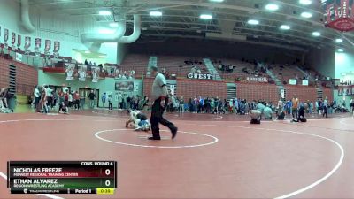 100 lbs Cons. Round 4 - Nicholas Freeze, Midwest Regional Training Center vs Ethan Alvarez, Region Wrestling Academy