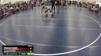 125 lbs Finals (8 Team) - Chase Boozer, Utah vs Tristan Stoeser, South Dakota Lightning