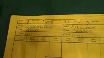 80lbs Sage Gonzales Alma- vs. Gabe Ellis Davison-