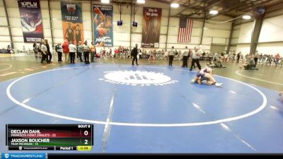 92 lbs Rd# 5- 3:45pm Friday Final Pool - Declan Dahl, Minnesota Funky Singlets vs Jaxson Boucher, Team Michigan