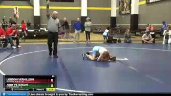 65 lbs Placement - London Vermillion, Missouri Black vs Abby Peterson, FEWTeamIowa