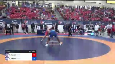 70 kg Round Of 16 - Sam Sasso, Ohio Regional Training Center / TMWC vs Elroy Perkin, California Lancer RTC / TMWC