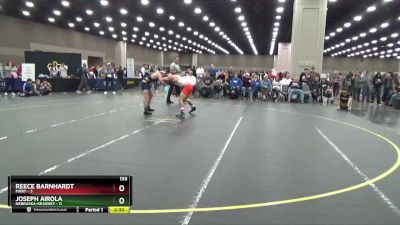 133 lbs Quarters & 1st Wb (16 Team) - Reece Barnhardt, Mary vs Joseph Airola, Nebraska-Kearney