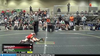 60 lbs Round 2 (4 Team) - Max Phillips, Brighton Orange vs Teagan Duits, Lowell WC Red