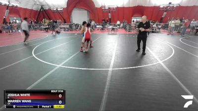 149 lbs Cons. Round 2 - Joshua White, IL vs Warren Wang, CA