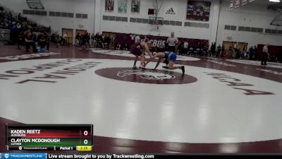 157 lbs Semifinal - Kaden Reetz, Augsburg vs Clayton McDonough, Luther