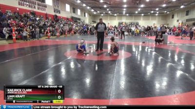 65 lbs Champ. Round 1 - Kaejrick Clark, American Outlaws vs Liam Kraft, O.A.A