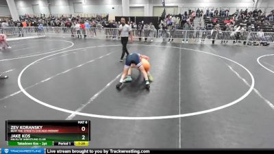 126 lbs Champ. Round 4 - Zev Koransky, Beat The Streets Chicago-Midway vs Jake Kos, MN Elite Wrestling Club