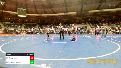 84 lbs Consi Of 32 #1 - Maksim Crain, Seymour Youth Wrestling Club vs Bronx Shanley-Martinez, Steel City Relaoded