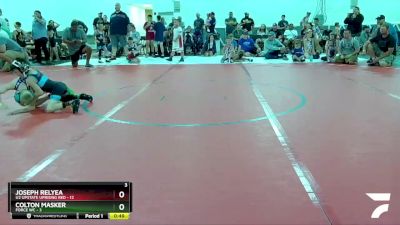 52 lbs Round 2 (8 Team) - Joseph Relyea, U2 Upstate Uprising Red vs Colton Masker, Force WC