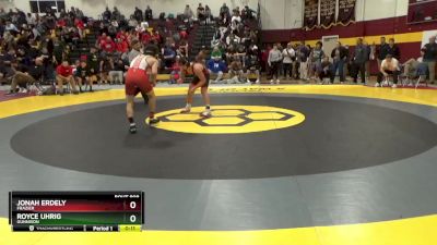 150 lbs Cons. Round 3 - Royce Uhrig, Gunnison vs Jonah Erdely, Frazier