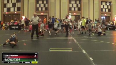 52 lbs Round 4 (6 Team) - Sawyer Oakes, Ohio Gold vs Huntlee Myrtle, Armory Athletics Red