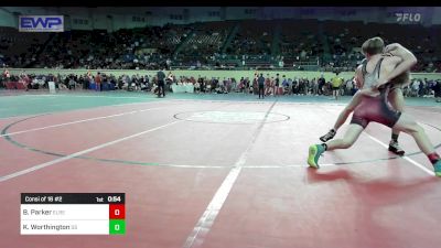 143 lbs Consi Of 16 #2 - Brent Parker, El Reno vs Kayden Worthington, Sand Springs HS