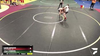 130 lbs Quarterfinals (8 Team) - Cayse Simmons, Grand Rapids vs Cole Condezo, Marshall/Lakeville/RTR