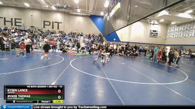 73 lbs Champ. Round 2 - Kysen Lance, Uintah vs Ryker Thomas, Elite Wrestling