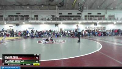 53 lbs Cons. Round 4 - Brantley Eggeman, Garrett Wrestling Club vs Sawyer Reed, Midwest Xtreme Wrestling