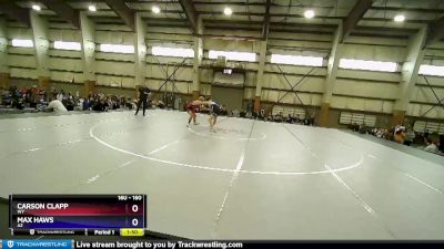 160 lbs Quarterfinal - Carson Clapp, WY vs Max Haws, AZ