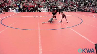 46 lbs Consi Of 8 #2 - Kaiser Ailey, Blackwell Wrestling Club vs Creed Williams, Choctaw Ironman Youth Wrestling