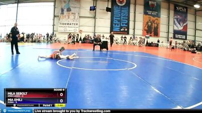 60 lbs Rd# 8 -10:15am Saturday - Mia Emili, POWA vs Mila Sebolt, Iowa Ladies