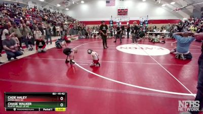 41-42 lbs Round 4 - Cade Haley, Eaton Reds WC vs Chase Walker, Platte Valley Jr WC