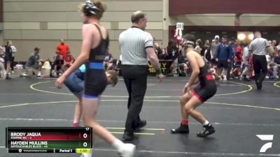 117 lbs Round 4 (6 Team) - Brody Jaqua, Foxfire WC vs Hayden Mullins, Untouchables Black