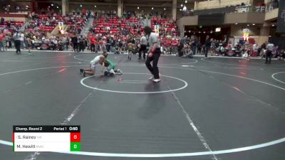 70 lbs Champ. Round 2 - Skyler Rainey, Victory Wrestling vs Max Hewitt, Mulvane Wrestling Club