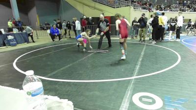 96 lbs Consi Of 8 #2 - Lindlee Hubbard, Owasso Junior High vs Silver Belvin, Bethel