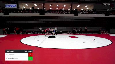 130 lbs Quarterfinal - Fiona Erb, Coppell High School Girls vs Bailey Sparks, Miami