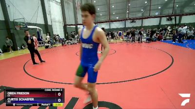 175 lbs Cons. Round 3 - Oren Frieson, CA vs Curtis Schaefer, WA