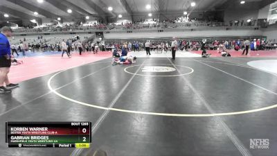 120 lbs Semifinal - Gabrian Bridges, Marshfield Youth Wrestling-AA  vs Korben Warner, Dexter Youth Wrestling Club-A