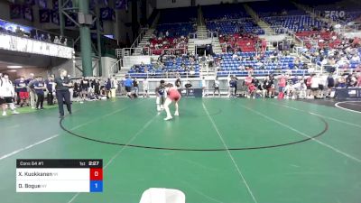 160 lbs Cons 64 #1 - Xander Kuokkanen, Wisconsin vs Devone Bogue, New York