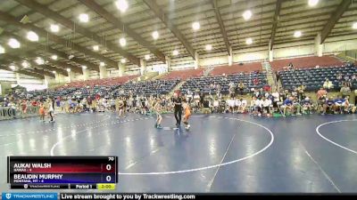 70 lbs Round 1 (6 Team) - Aukai Walsh, HAWAII vs Beaudin Murphy, Montana, MT