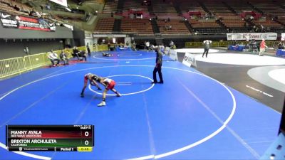 86 lbs 5th Place Match - Brixton Archuleta, California vs Manny Ayala, Red Wave Wrestling